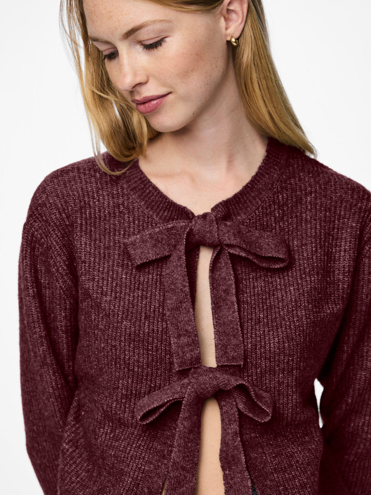 PIECES Tawny Port Cardigan,Striktrøje - 17150235