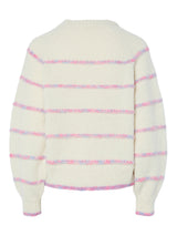 PIECES Birch RAINBOW Striktrøje - 17150918