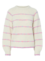 PIECES Birch RAINBOW Striktrøje - 17150918
