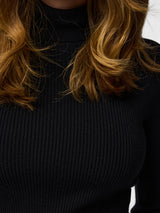 PIECES Black Striktrøje - 17150975