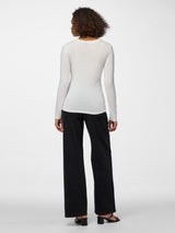 PIECES Cloud Dancer Top - 17151138