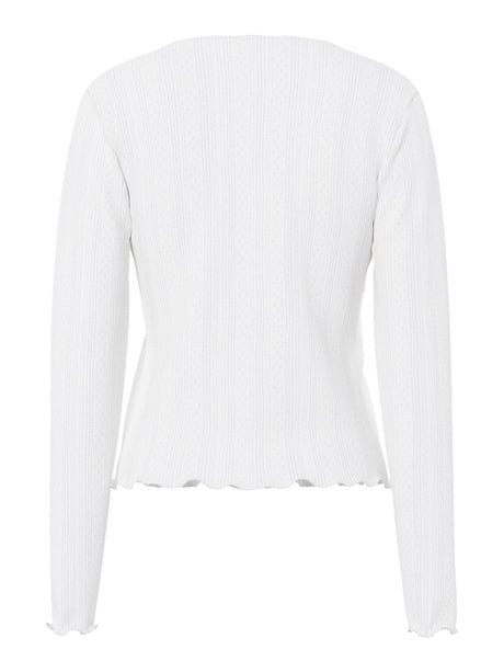 Cloud Dancer Cardigan fra PIECES - 17152189