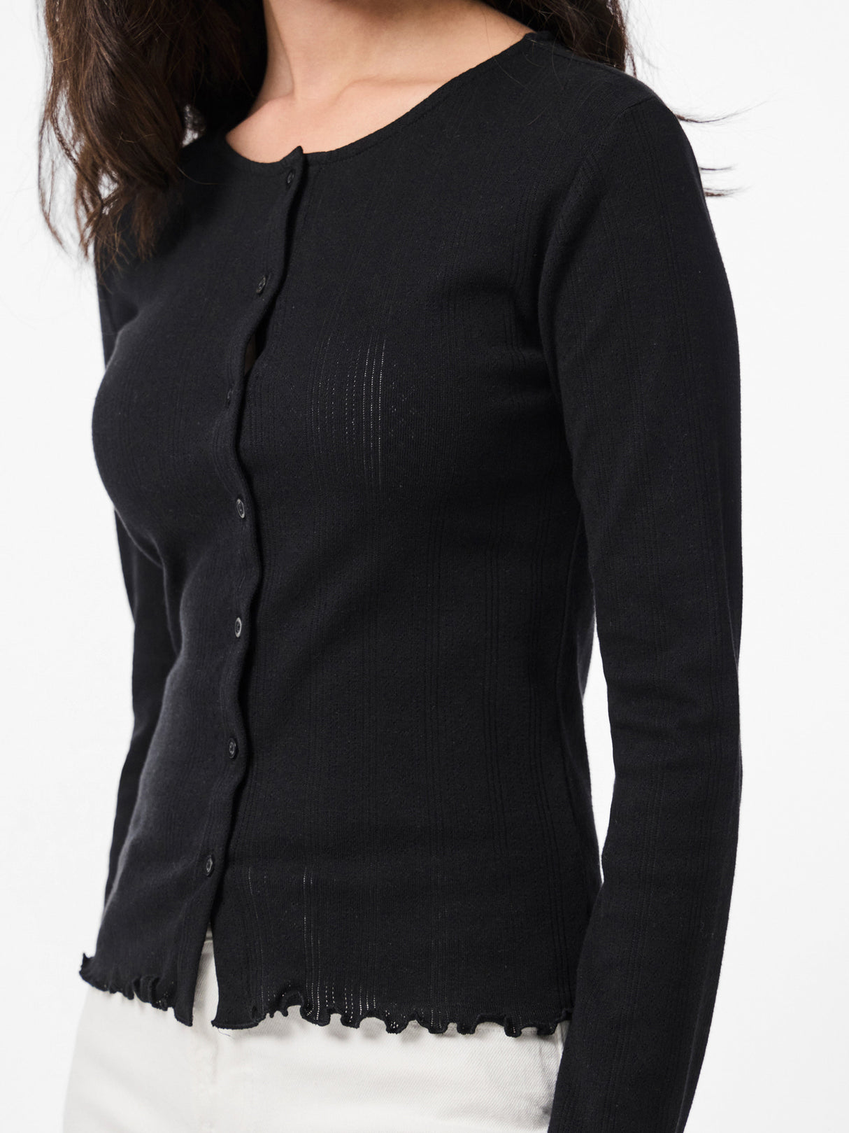 Black Cardigan fra PIECES - 17152189
