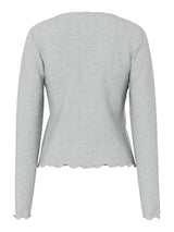 Light Grey Melange Cardigan fra PIECES - 17152189