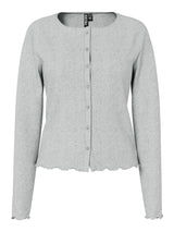 Light Grey Melange Cardigan fra PIECES - 17152189