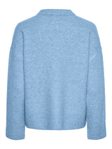 Airy Blue Striktrøje fra PIECES - 17154366