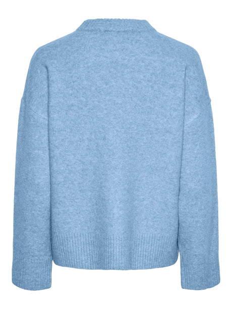 Airy Blue Striktrøje fra PIECES - 17154366
