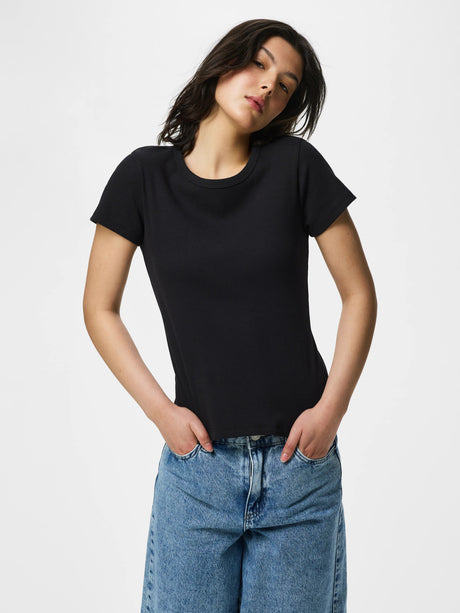 Black Bluse fra PIECES - 17154483
