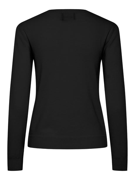 Black Striktrøje fra PIECES - 17154558