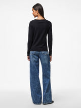 Black Striktrøje fra PIECES - 17154558