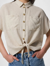 Birch MELANGE Bluse fra PIECES - 17154736