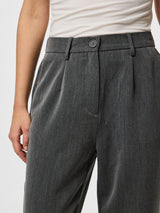 Dark Grey Melange Bukser fra PIECES - 17155334