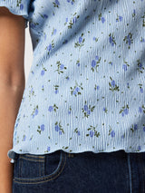 Cashmere Blue Blue flowers Bluse fra PIECES - 17155404