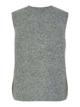 Grå Striktrøje fra PIECES - 17156680