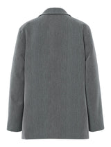 Dark Grey Melange Blazer fra PIECES - 17157464