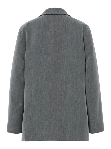 Dark Grey Melange Blazer fra PIECES - 17157464