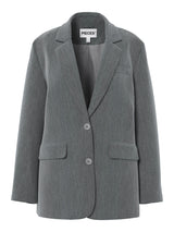 Dark Grey Melange Blazer fra PIECES - 17157464