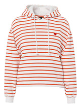 Hvid / Rød strib Sweatshirt fra PIECES - 17157466