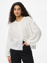 Cloud Dancer Striktrøje fra PIECES - 17157589