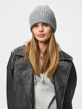 PIECES Medium Grey Melange MELANGE Hat - 17158217