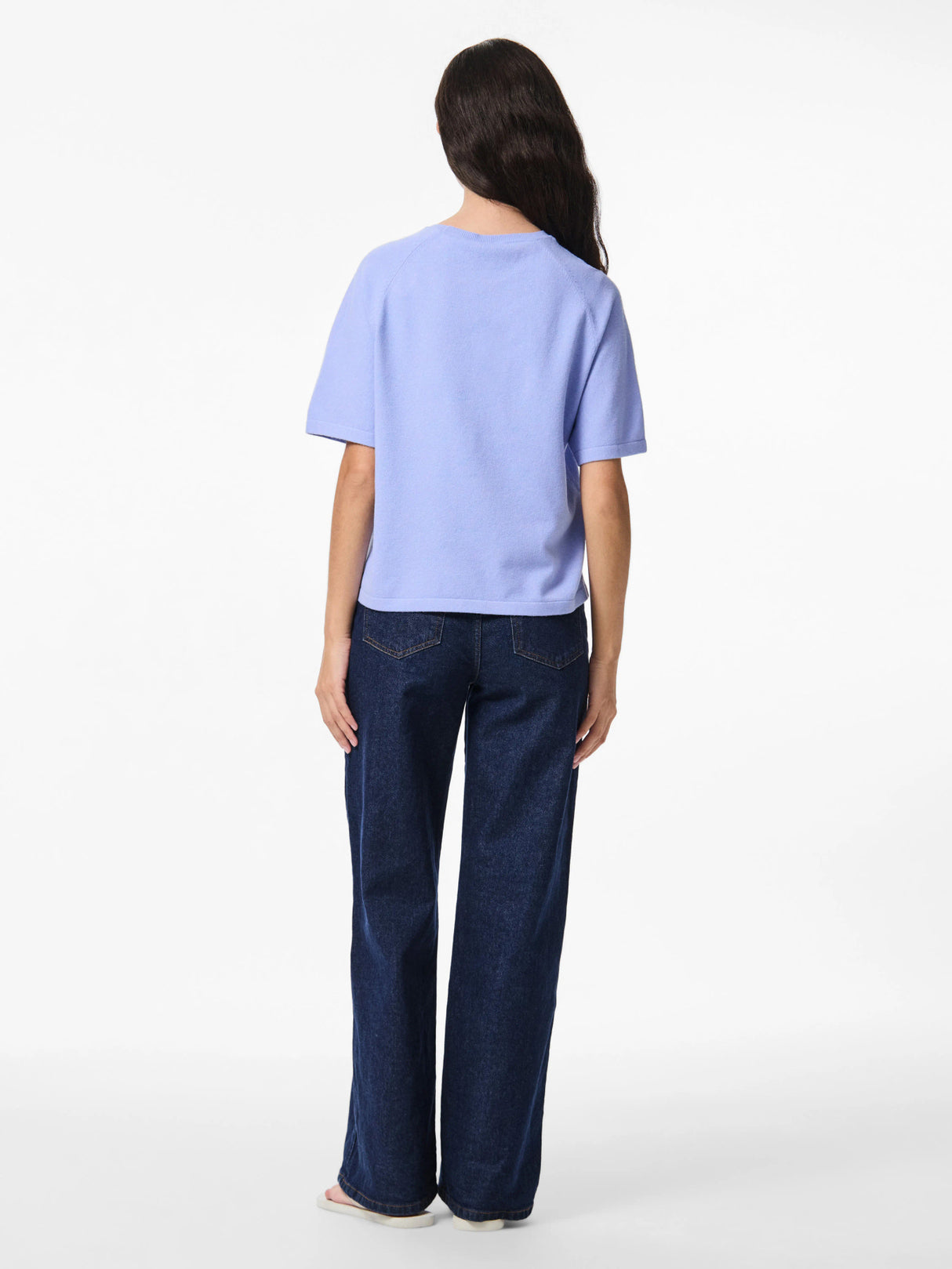 Blå Striktrøje fra PIECES - 17158716