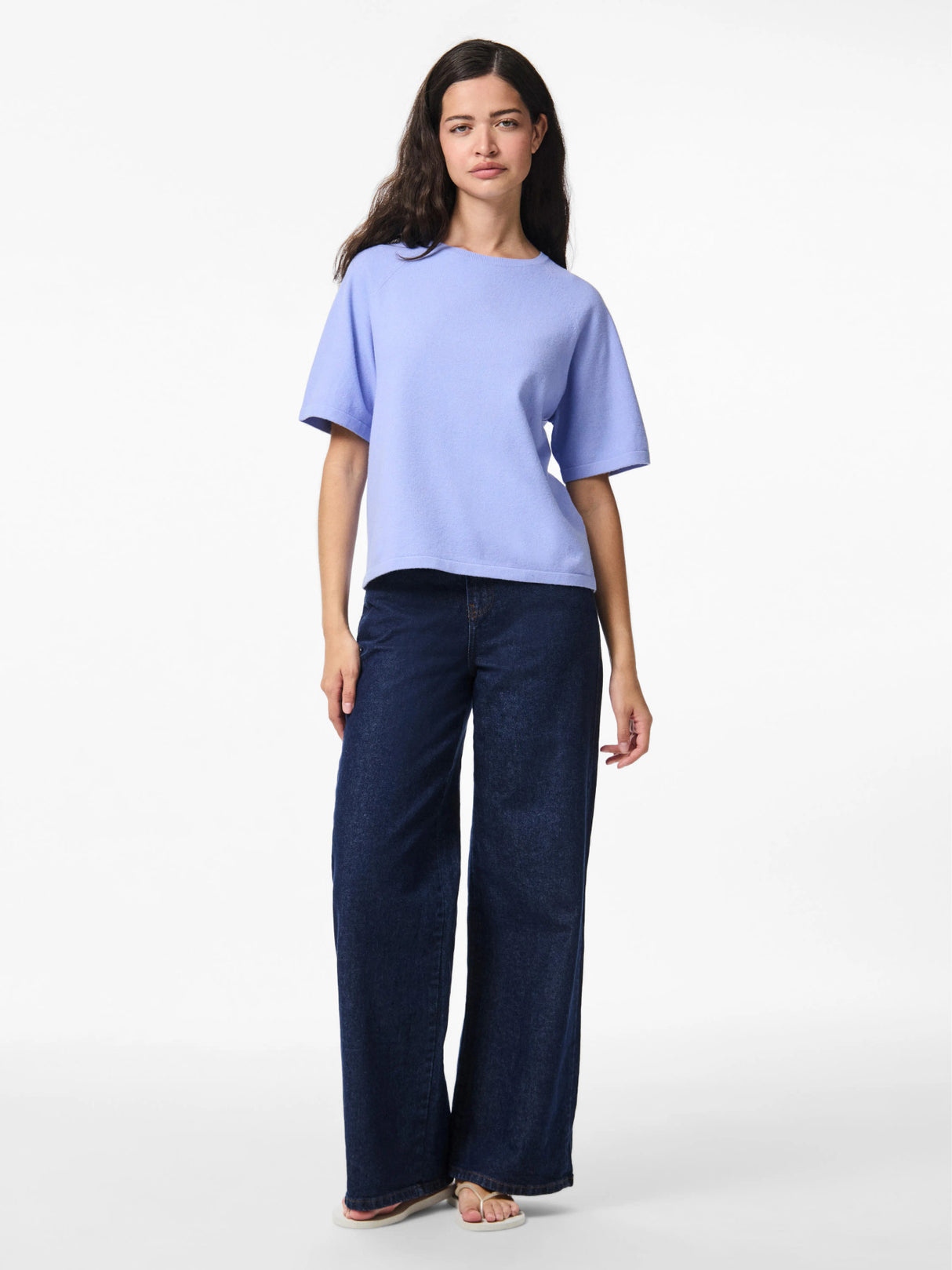 Blå Striktrøje fra PIECES - 17158716