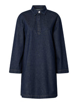 PIECES Dark Blue Denim RINSE Kjole - 17158763