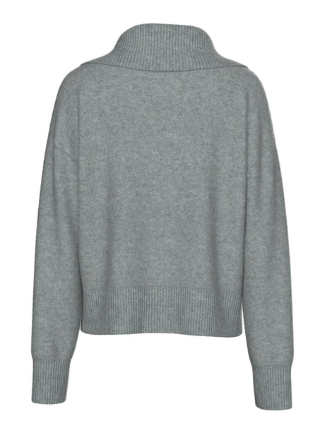 PIECES Medium Grey Melange Cardigan,Striktrøje - 17158787