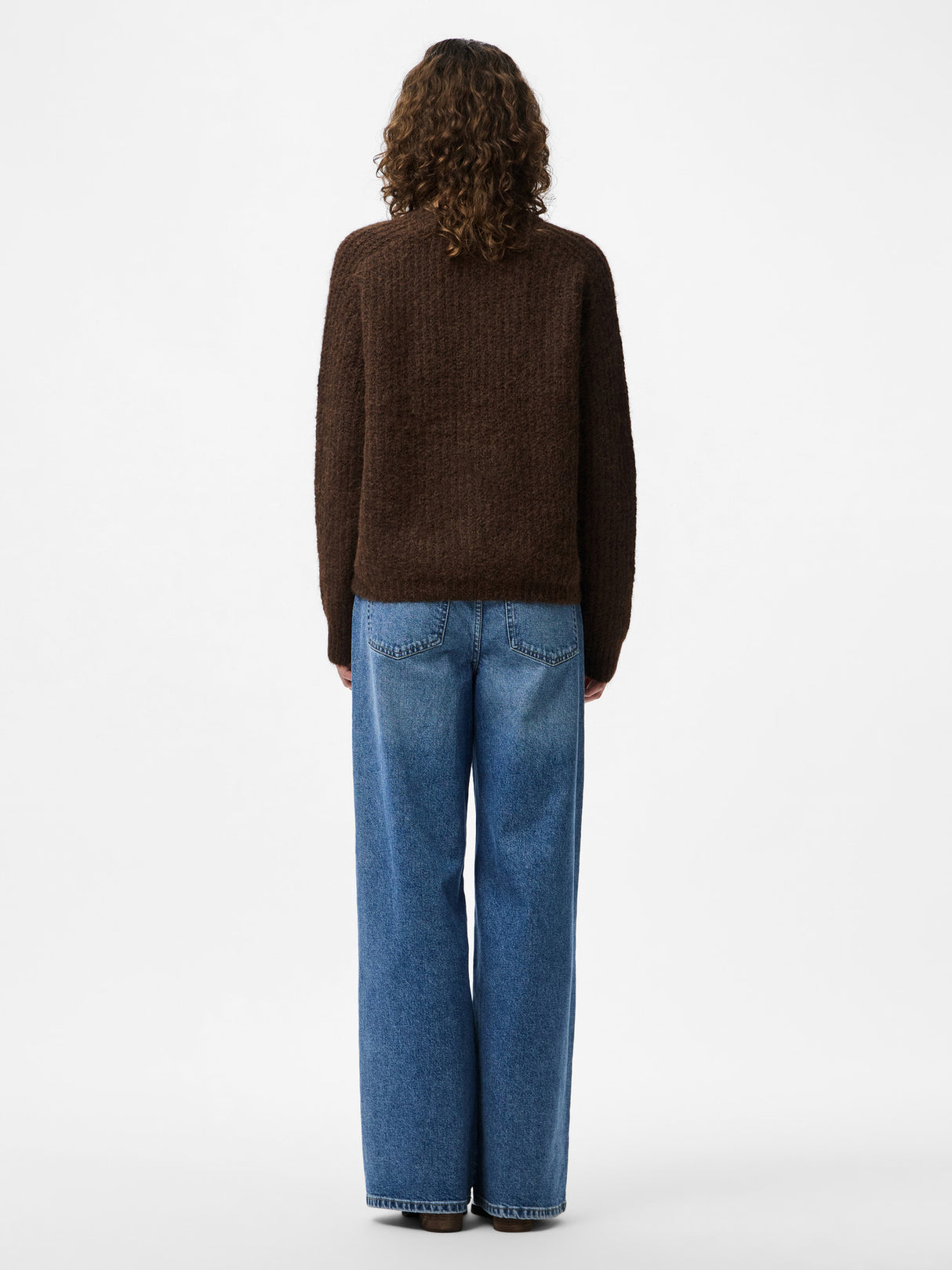 PIECES Hot Fudge MELANGE Striktrøje - 17158925