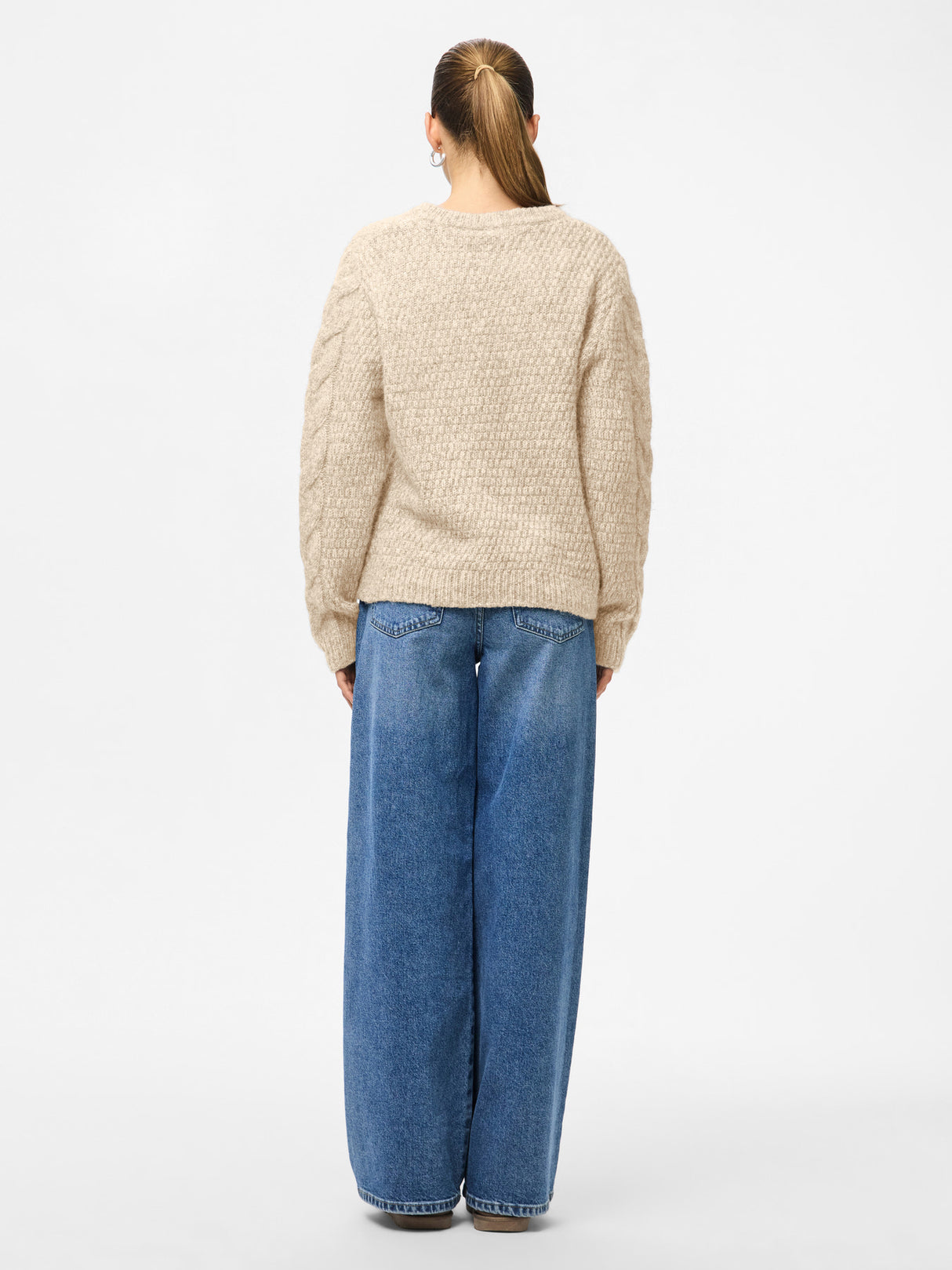 PIECES Birch Striktrøje - 17158927