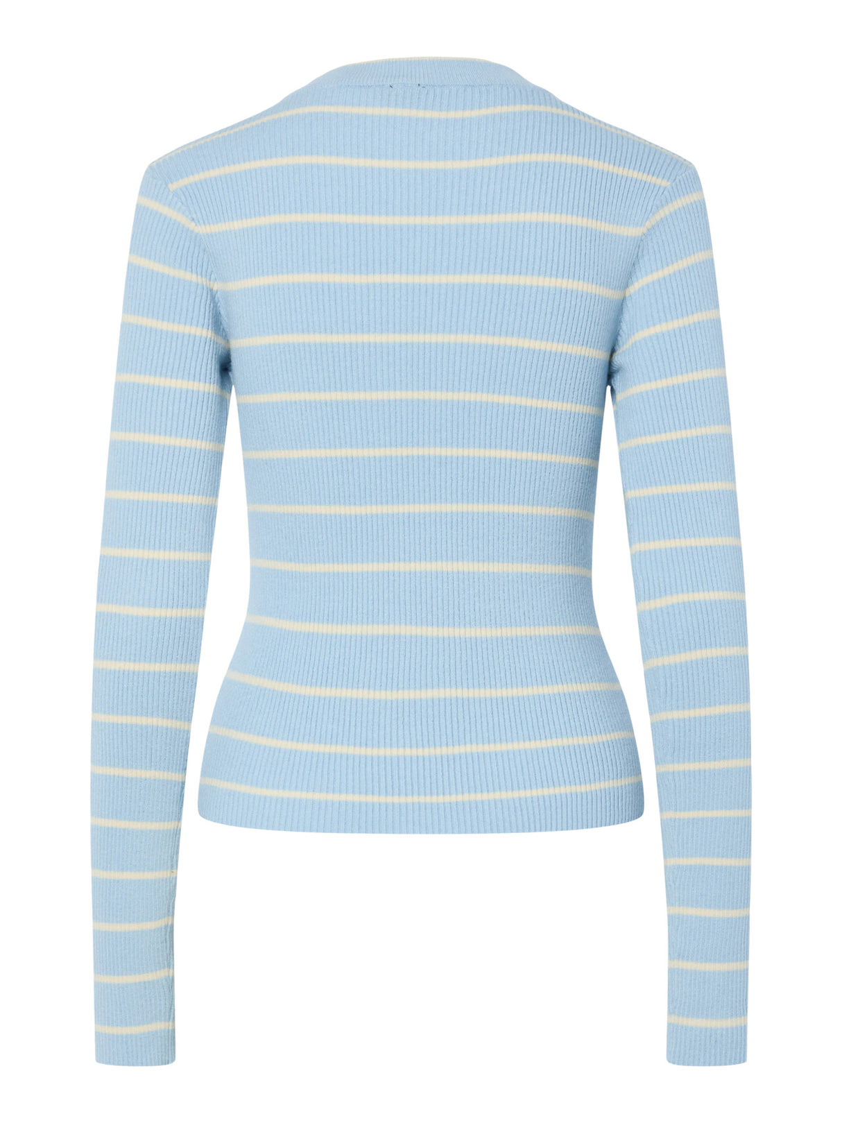 Cashmere Blue BIRCH NARROW Striktrøje fra PIECES - 17158955