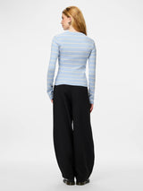 Cashmere Blue BIRCH NARROW Striktrøje fra PIECES - 17158955