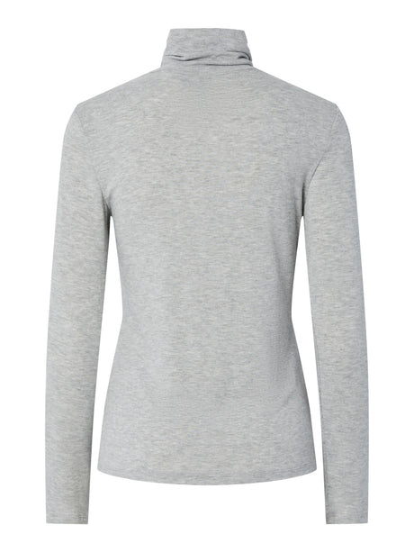Light Grey Melange Top fra PIECES - 17158988