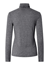 Dark Grey Melange Top fra PIECES - 17158988