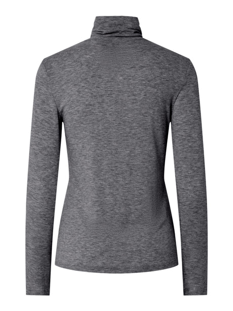 Dark Grey Melange Top fra PIECES - 17158988