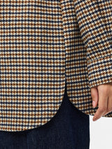 Birch DOWNTOWN BROWN & NIGHT SKY HOUNDSTOOTH Overtøj fra PIECES - 17159047