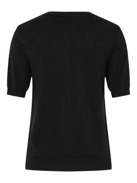 Black Striktrøje fra PIECES - 17162045
