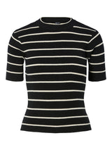 Black BIRCH NARROW Striktrøje fra PIECES - 17162085
