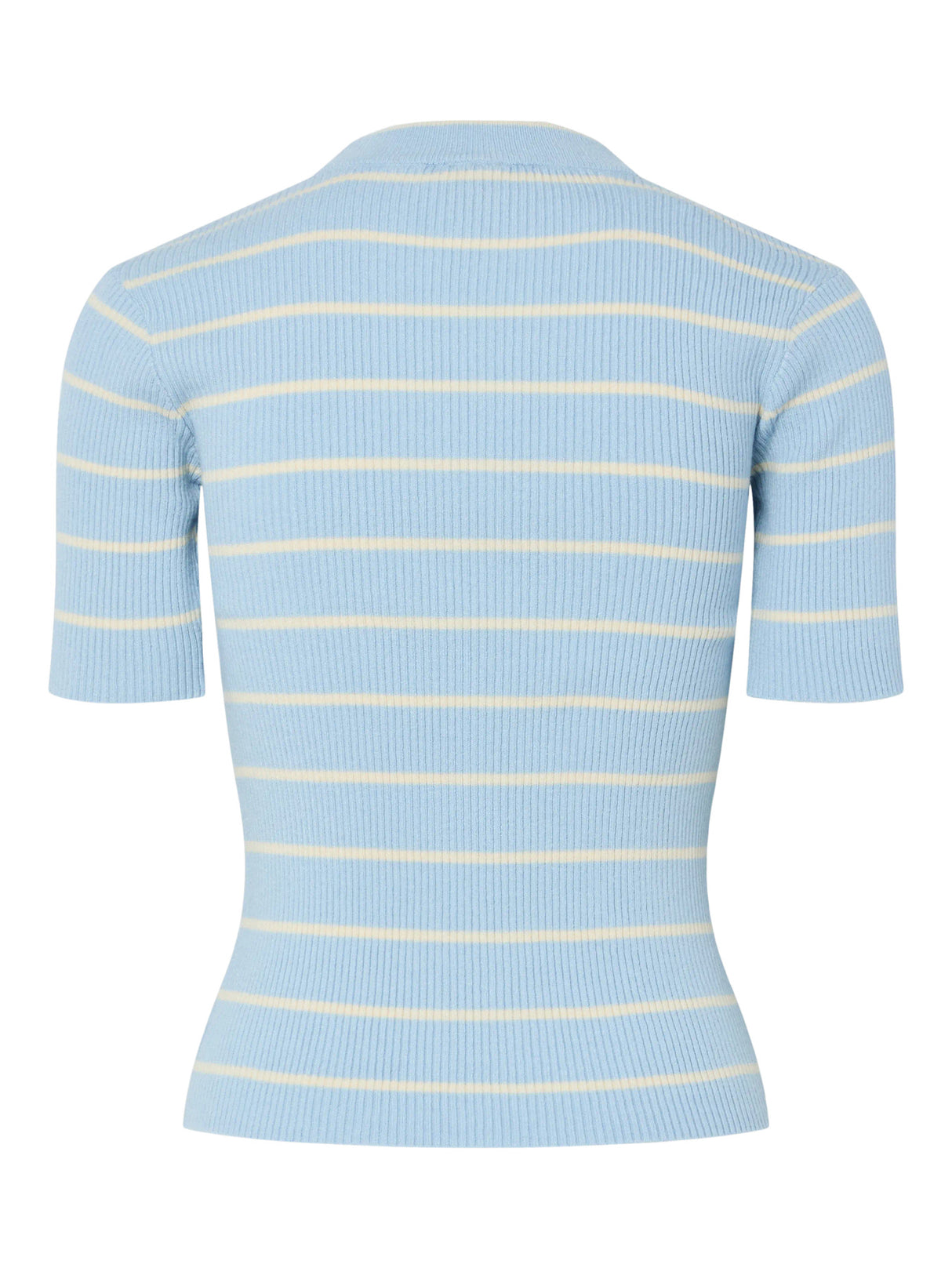Cashmere Blue BIRCH NARROW Striktrøje fra PIECES - 17162085