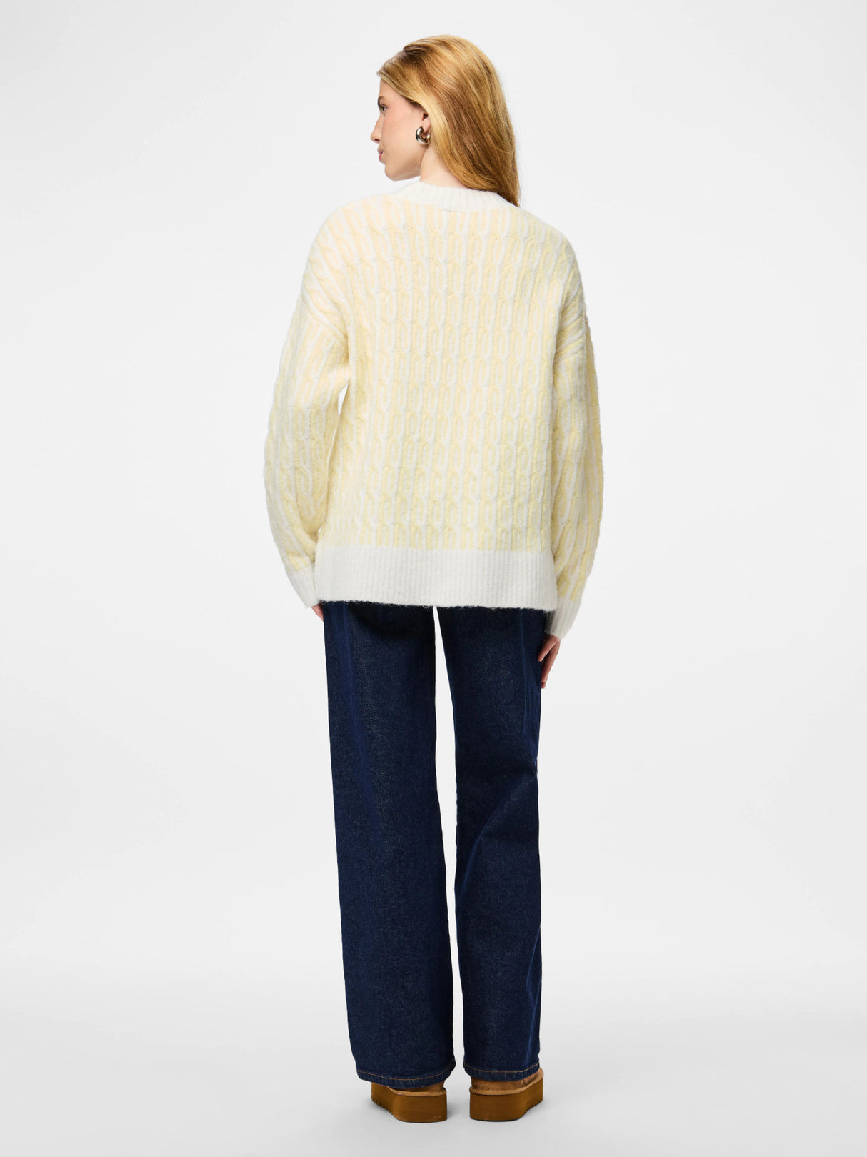 French Vanilla Cloud dancer Striktrøje fra PIECES - 17162162
