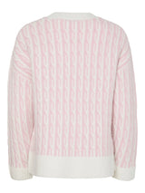 Winsome Orchid Cloud dancer Striktrøje fra PIECES - 17162162