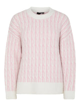 Winsome Orchid Cloud dancer Striktrøje fra PIECES - 17162162