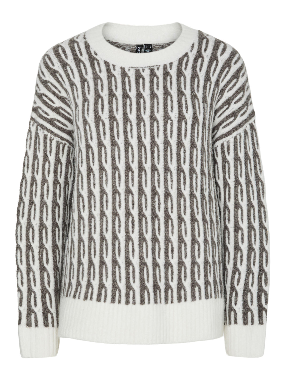 Overland Trek Cloud dancer Striktrøje fra PIECES - 17162162