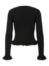 Black Striktrøje fra PIECES - 17162168