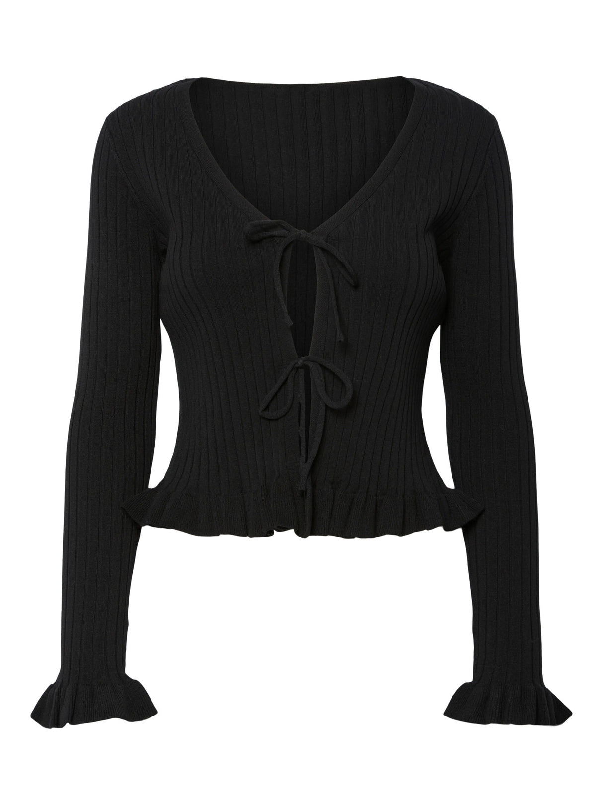 Black Striktrøje fra PIECES - 17162168