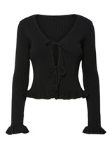 Black Striktrøje fra PIECES - 17162168