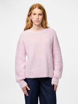 Winsome Orchid Striktrøje fra PIECES - 17162223