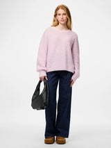 Winsome Orchid Striktrøje fra PIECES - 17162223