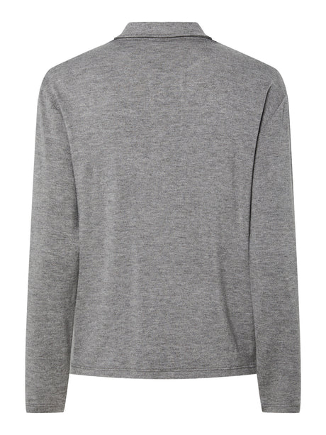 Medium Grey Melange Top fra PIECES - 17162230