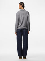 Medium Grey Melange Top fra PIECES - 17162230